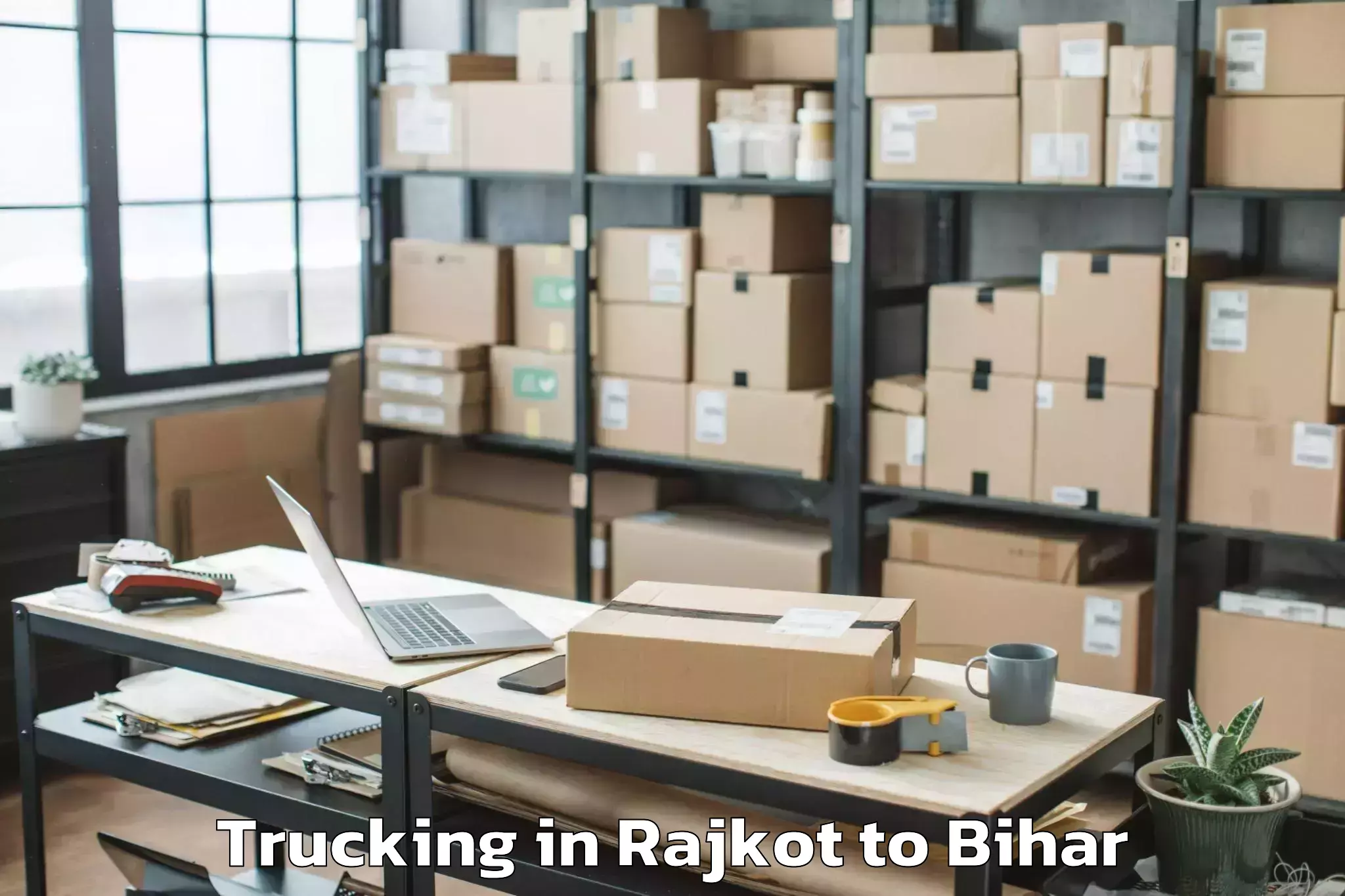 Book Rajkot to Parwalpur Trucking Online